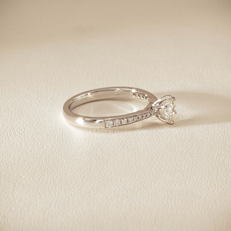 18ct White Gold .50ct Diamond Zenith Ring