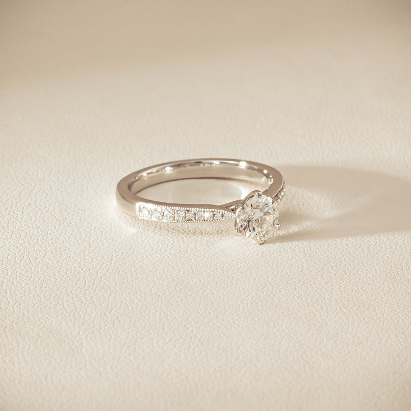 18ct White Gold .50ct Diamond Zenith Ring
