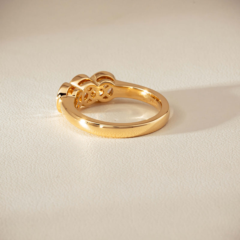 18ct Yellow Gold 1.64ct Diamond Three-Stone Natalia Ring