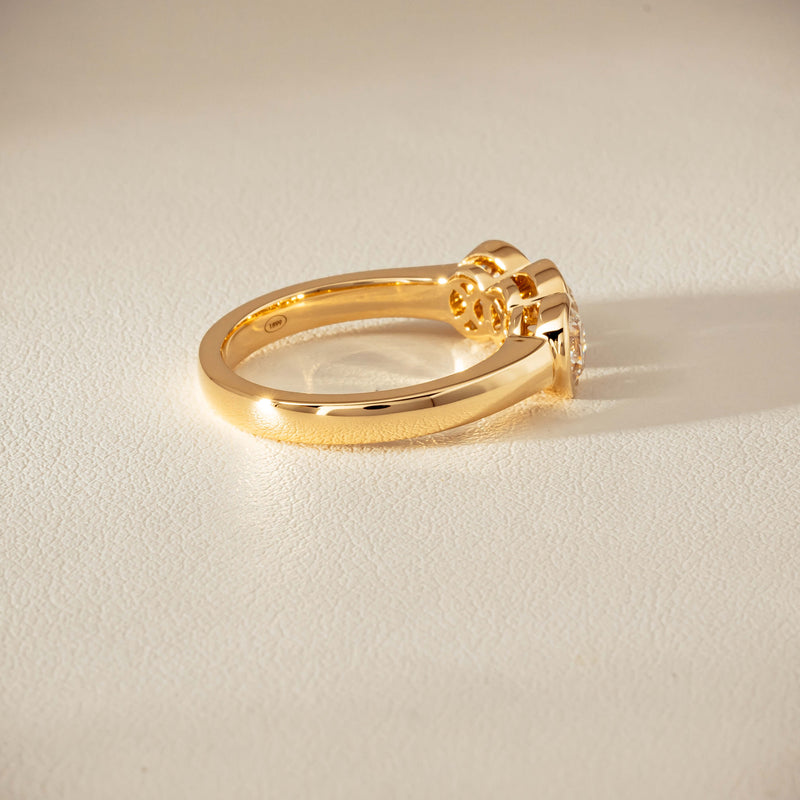 18ct Yellow Gold 1.64ct Diamond Three-Stone Natalia Ring