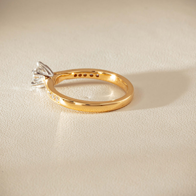 18ct Yellow Gold .52ct Diamond Zenith Ring