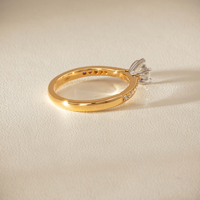 18ct Yellow Gold .52ct Diamond Zenith Ring