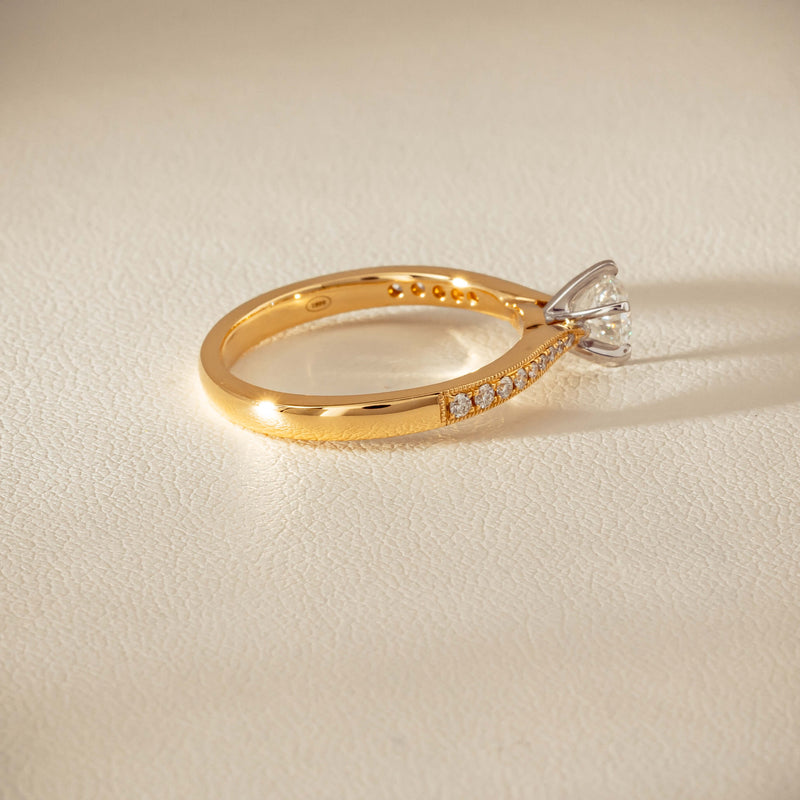 18ct Yellow Gold .52ct Diamond Zenith Ring