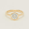18ct Yellow Gold 1.05ct Hexagonal Diamond Natalia Ring