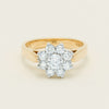 Deja Vu 18ct Yellow Gold 1.00ct Diamond Cluster Ring