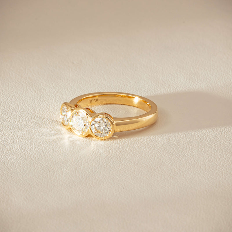 18ct Yellow Gold 1.68ct Reclaimed Diamond Natalia Ring