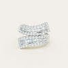 Deja Vu 18ct White Gold 1.80ct Diamond Crossover Ring