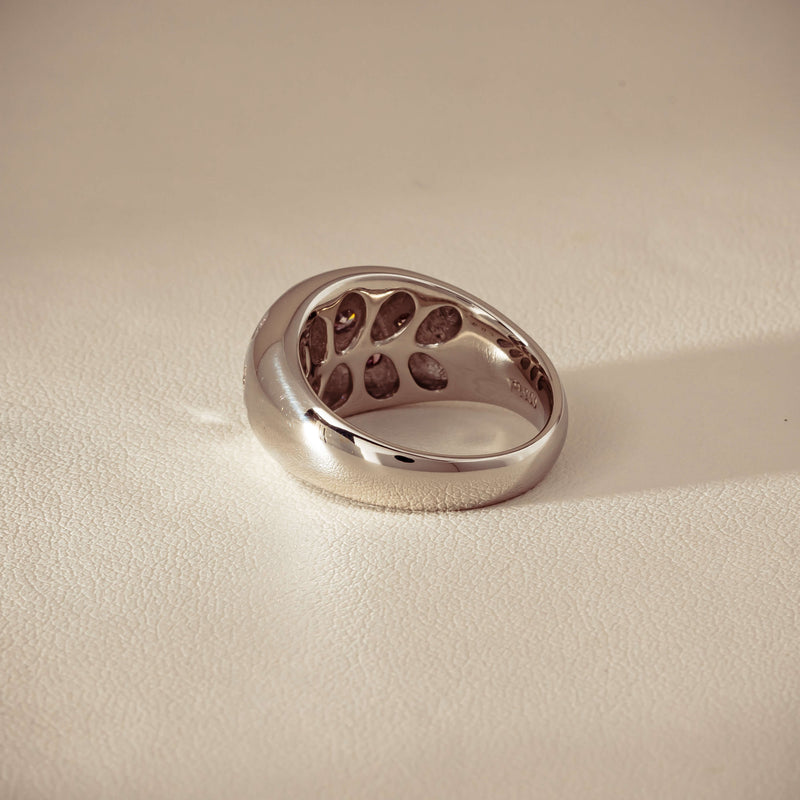 Deja Vu Platinum .46ct Pink Diamond Dome Ring