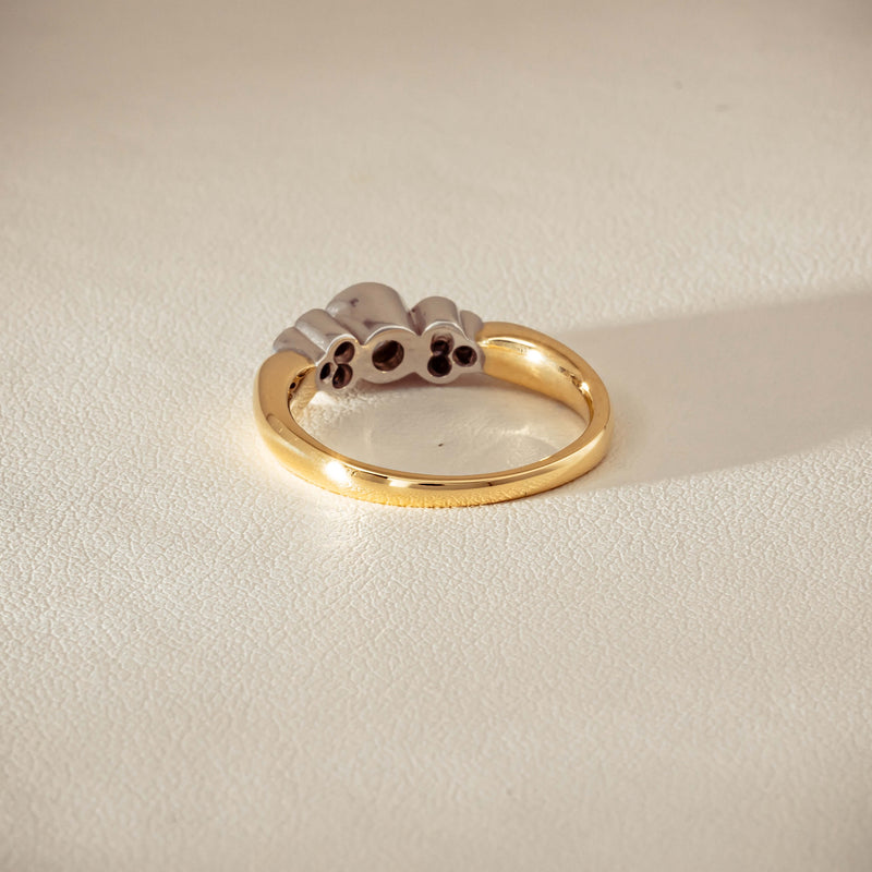Deja Vu 18ct Yellow Gold .43ct Diamond Rubover Set Ring - Ring - Walker & Hall