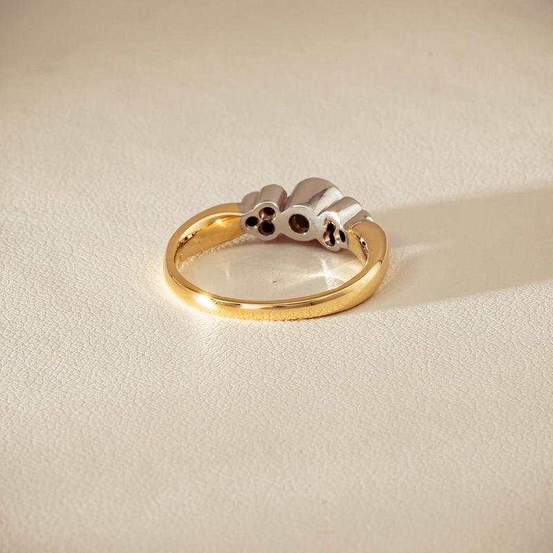 Deja Vu 18ct Yellow Gold .43ct Diamond Rubover Set Ring - Ring - Walker & Hall