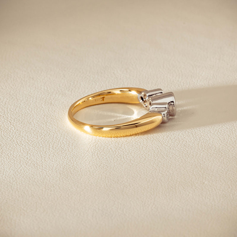 Deja Vu 18ct Yellow Gold .43ct Diamond Rubover Set Ring - Ring - Walker & Hall