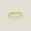 18ct Yellow Gold .50ct D VS2 Diamond Nova Ring