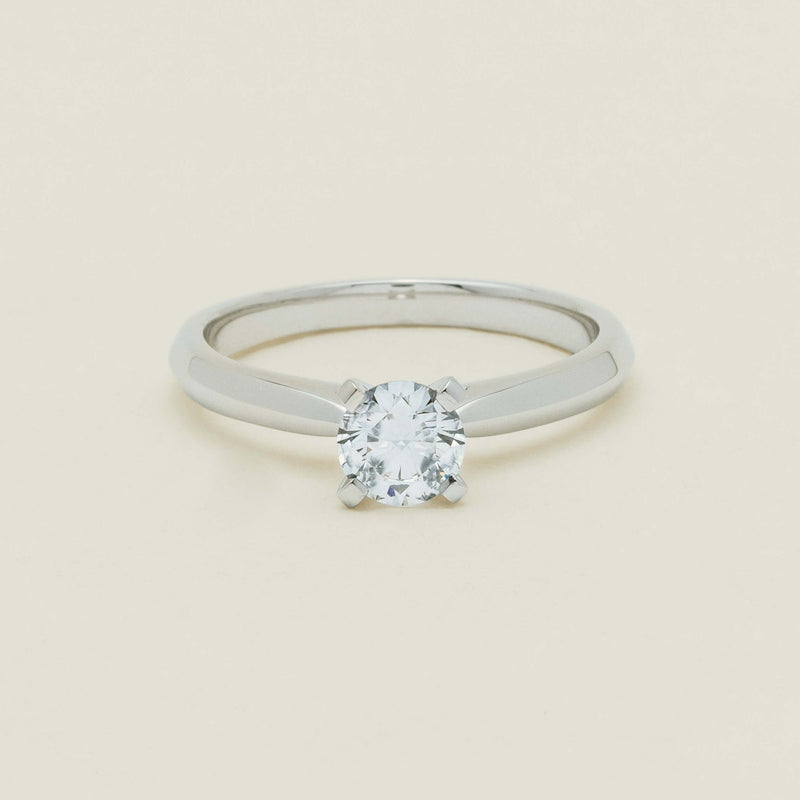 18ct White Gold .60ct Diamond Venetian Ring