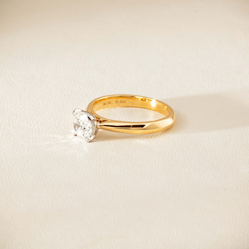 18ct Yellow Gold 1.01ct Diamond Venetian Ring - Ring - Walker & Hall