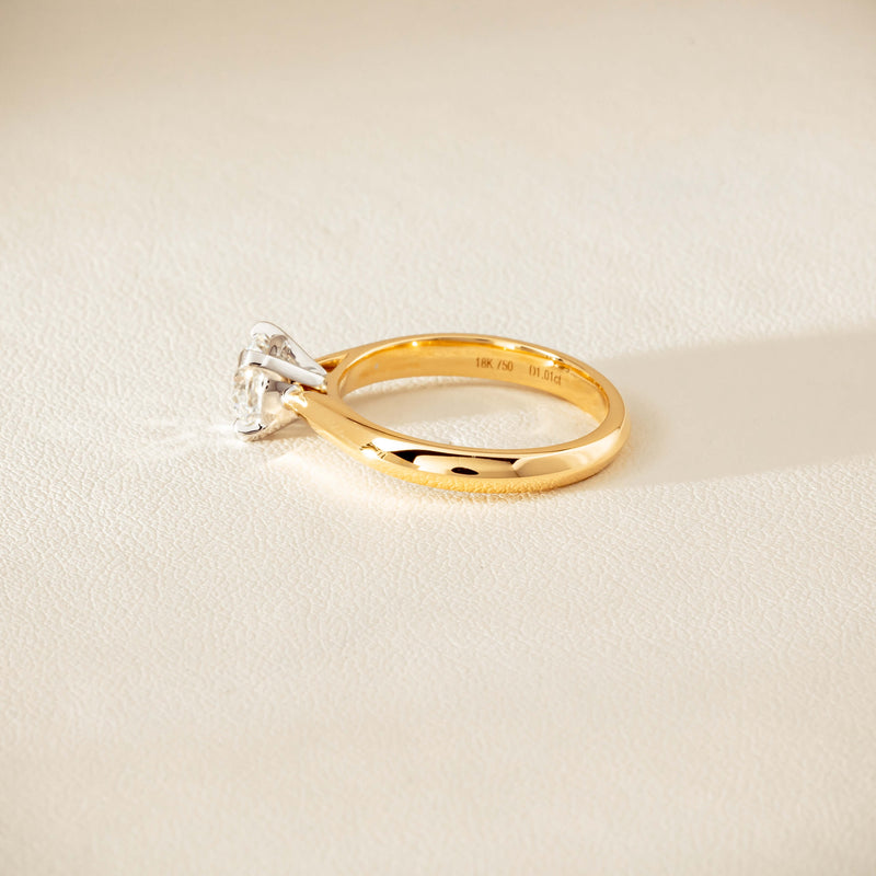 18ct Yellow Gold 1.01ct Diamond Venetian Ring - Ring - Walker & Hall