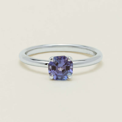 18ct White Gold Tanzanite Mini Octavia Ring - Ring - Walker & Hall