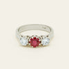 Deja Vu Platinum 1.01ct Ruby & Diamond Ring - Ring - Walker & Hall