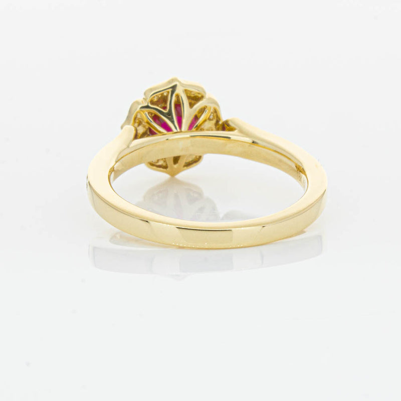 18ct Yellow Gold 1.04ct Ruby & Diamond Ring-Ring-Walker & Hall