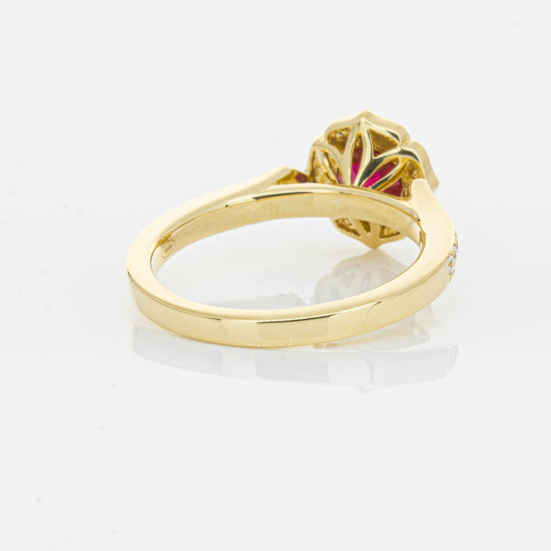 18ct Yellow Gold 1.04ct Ruby & Diamond Ring-Ring-Walker & Hall