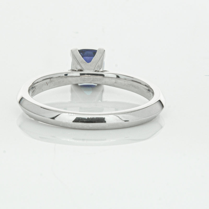 18ct White Gold 1.07ct Sapphire Venetian Ring-Ring-Walker & Hall