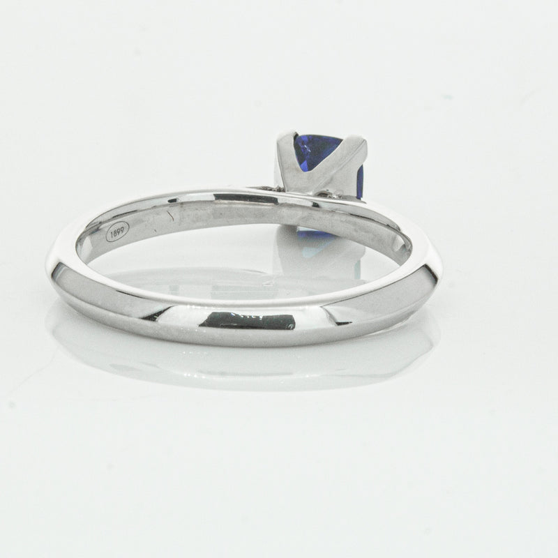 18ct White Gold 1.07ct Sapphire Venetian Ring-Ring-Walker & Hall