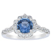 18ct White Gold 1.18ct Sapphire & Diamond Paramount Ring-Ring-Walker & Hall