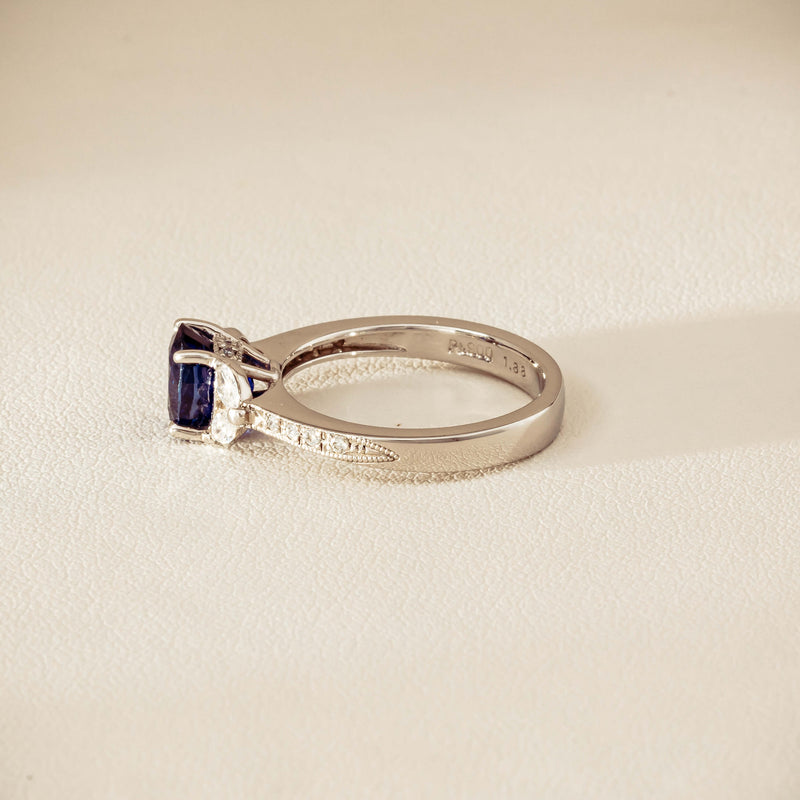 Deja Vu Platinum 1.88ct Sapphire & Diamond Ring - Ring - Walker & Hall