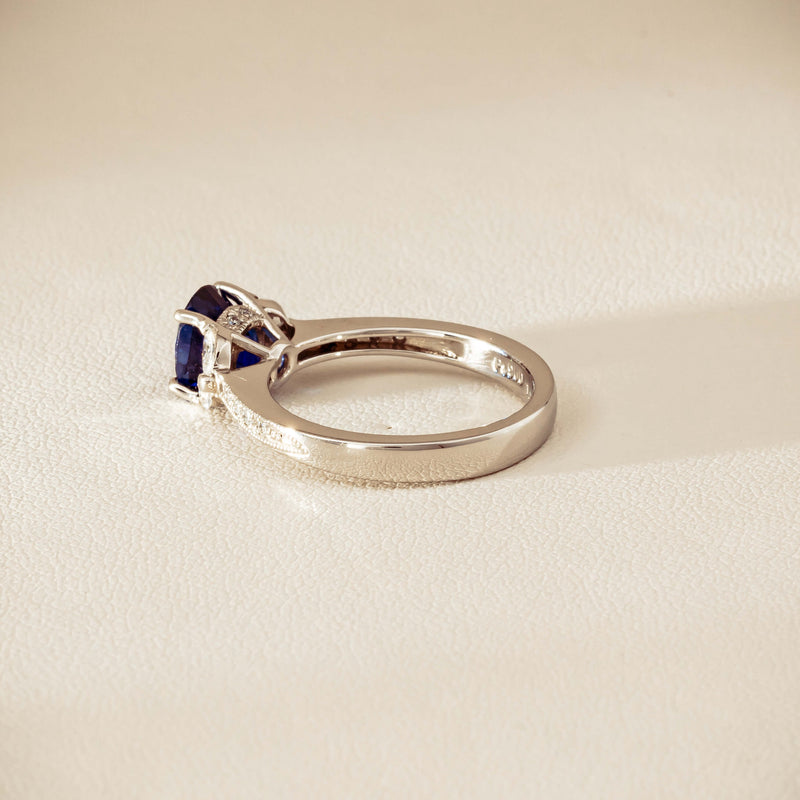 Deja Vu Platinum 1.88ct Sapphire & Diamond Ring - Ring - Walker & Hall