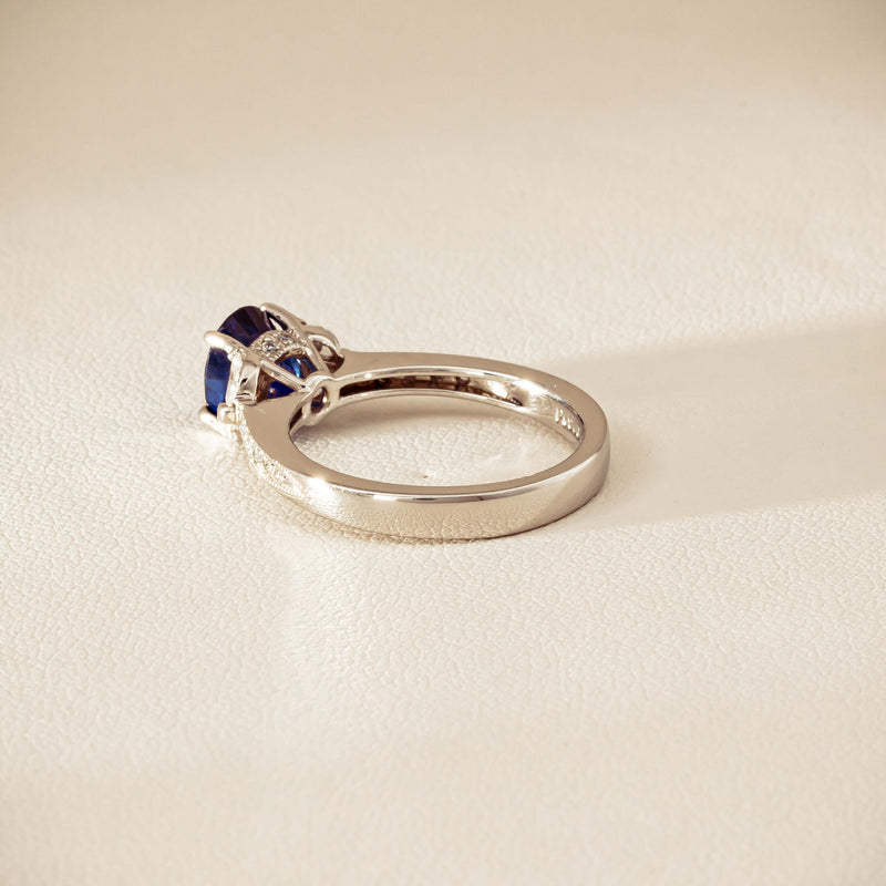 Deja Vu Platinum 1.88ct Sapphire & Diamond Ring - Ring - Walker & Hall