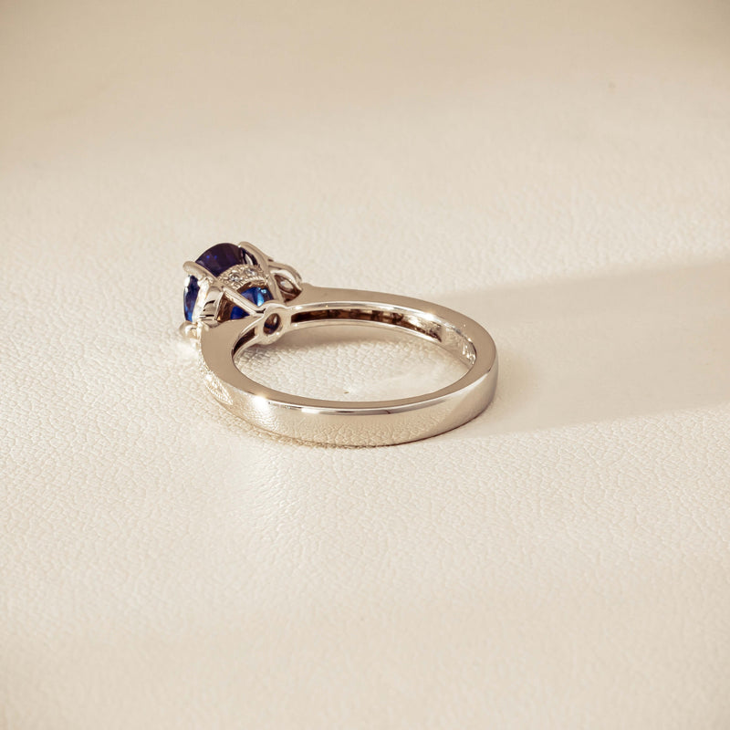 Deja Vu Platinum 1.88ct Sapphire & Diamond Ring - Ring - Walker & Hall