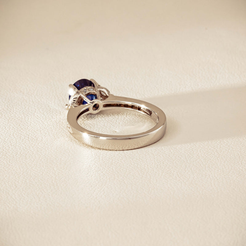 Deja Vu Platinum 1.88ct Sapphire & Diamond Ring - Ring - Walker & Hall