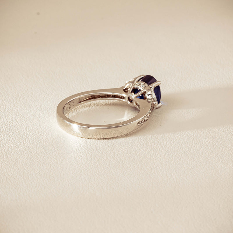 Deja Vu Platinum 1.88ct Sapphire & Diamond Ring - Ring - Walker & Hall