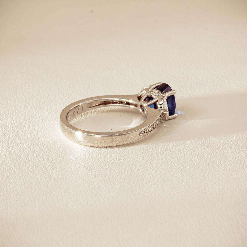 Deja Vu Platinum 1.88ct Sapphire & Diamond Ring - Ring - Walker & Hall