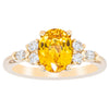 18ct Yellow Gold 2.03ct Golden Sapphire & Diamond Oriana Ring-Ring-Walker & Hall