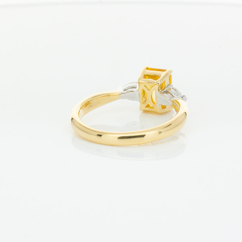 18ct Yellow Gold 2.15ct Yellow Sapphire & Diamond Ayla Ring-Ring-Walker & Hall