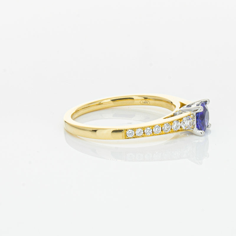 18ct Yellow Gold .49ct Sapphire Vantage Ring-Ring-Walker & Hall