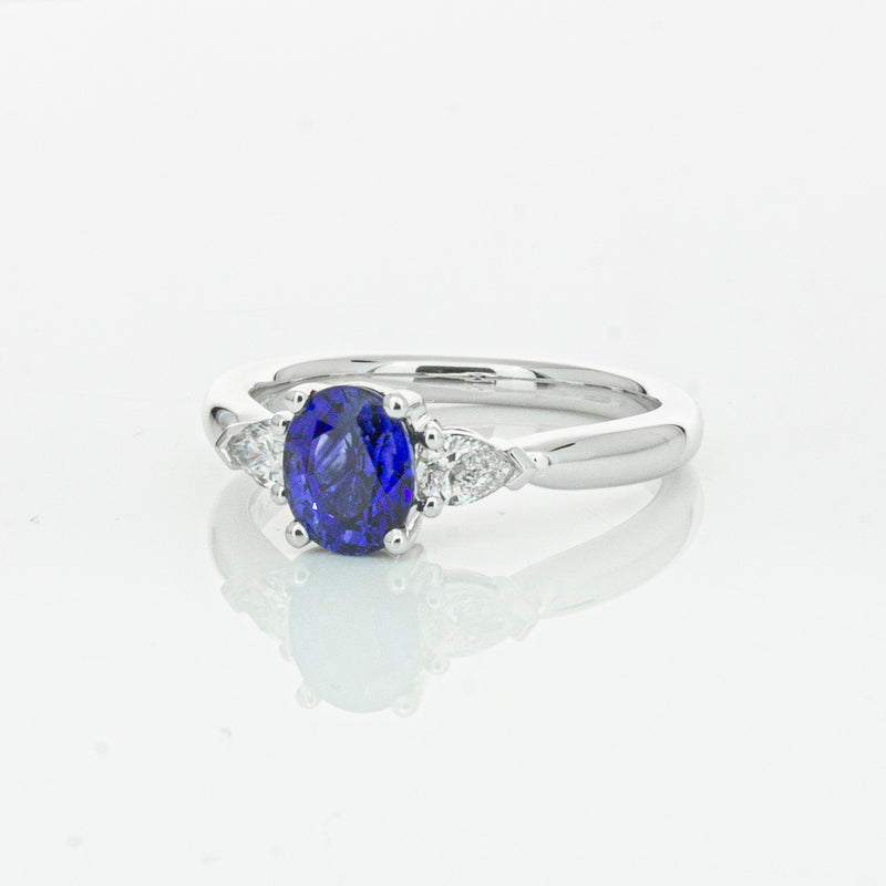 18ct White Gold 1.35ct Sapphire & Diamond Ayla Ring-Ring-Walker & Hall