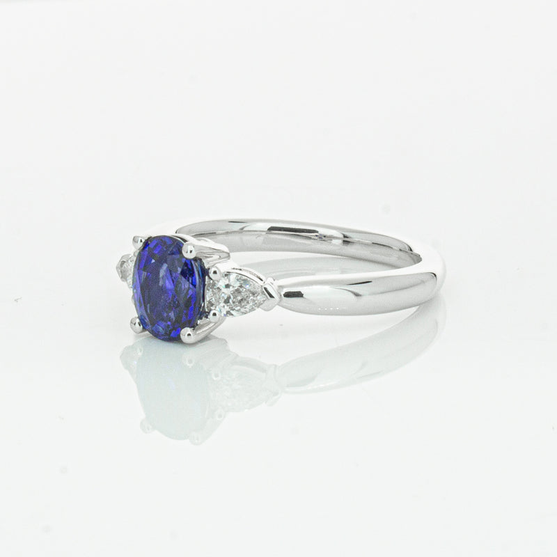 18ct White Gold 1.35ct Sapphire & Diamond Ayla Ring-Ring-Walker & Hall