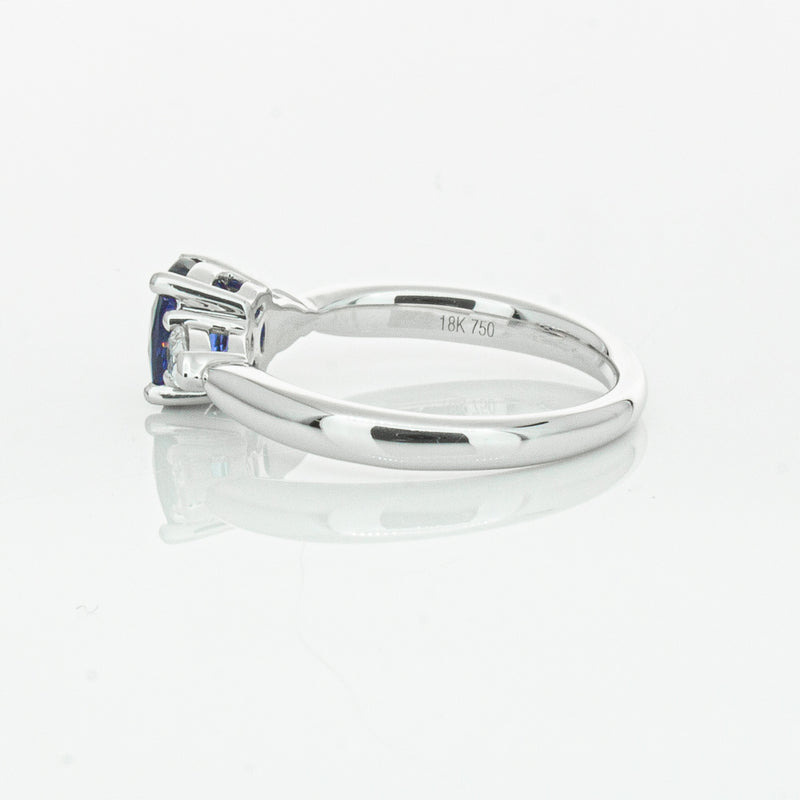 18ct White Gold 1.35ct Sapphire & Diamond Ayla Ring-Ring-Walker & Hall