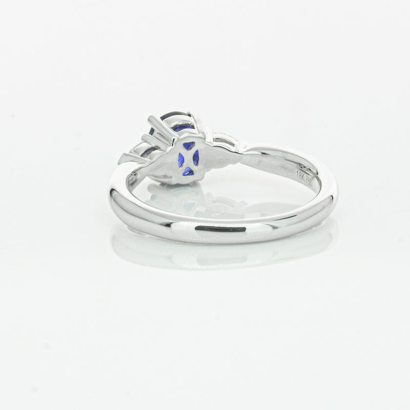 18ct White Gold 1.35ct Sapphire & Diamond Ayla Ring-Ring-Walker & Hall