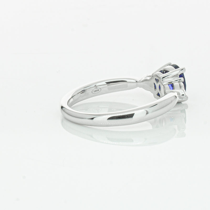 18ct White Gold 1.35ct Sapphire & Diamond Ayla Ring-Ring-Walker & Hall