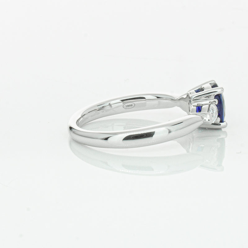 18ct White Gold 1.35ct Sapphire & Diamond Ayla Ring-Ring-Walker & Hall