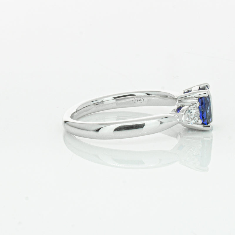 18ct White Gold 1.35ct Sapphire & Diamond Ayla Ring-Ring-Walker & Hall