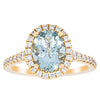 18ct Yellow Gold 1.58ct Aquamarine & Diamond Sierra Ring-Ring-Walker & Hall
