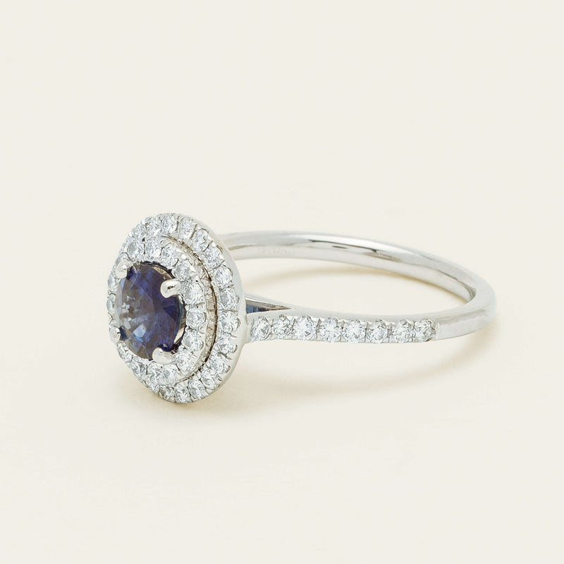 Deja Vu Platinum .88ct Sapphire & Diamond Ring - Ring - Walker & Hall