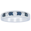 18ct White Gold .50ct Sapphire & Diamond Tigris Ring-Ring-Walker & Hall