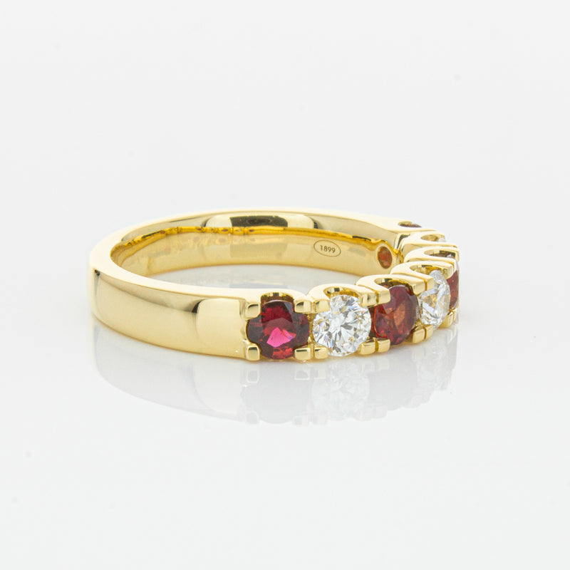 18ct Yellow Gold .73ct Ruby & Diamond Rialto Ring-Ring-Walker & Hall