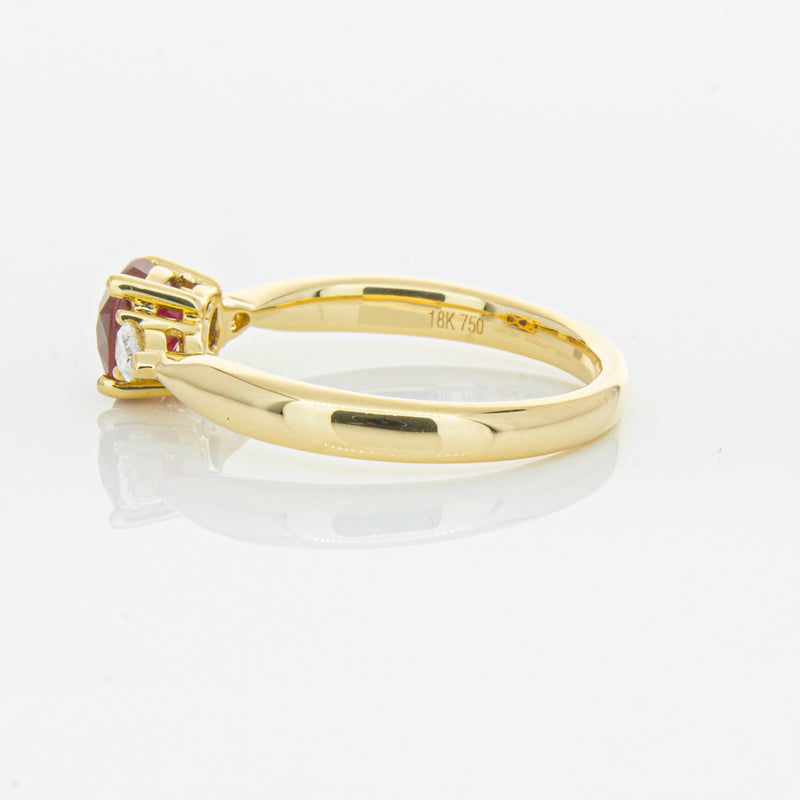 18ct Yellow Gold 1.11ct Ruby & Diamond Ayla Ring-Ring-Walker & Hall