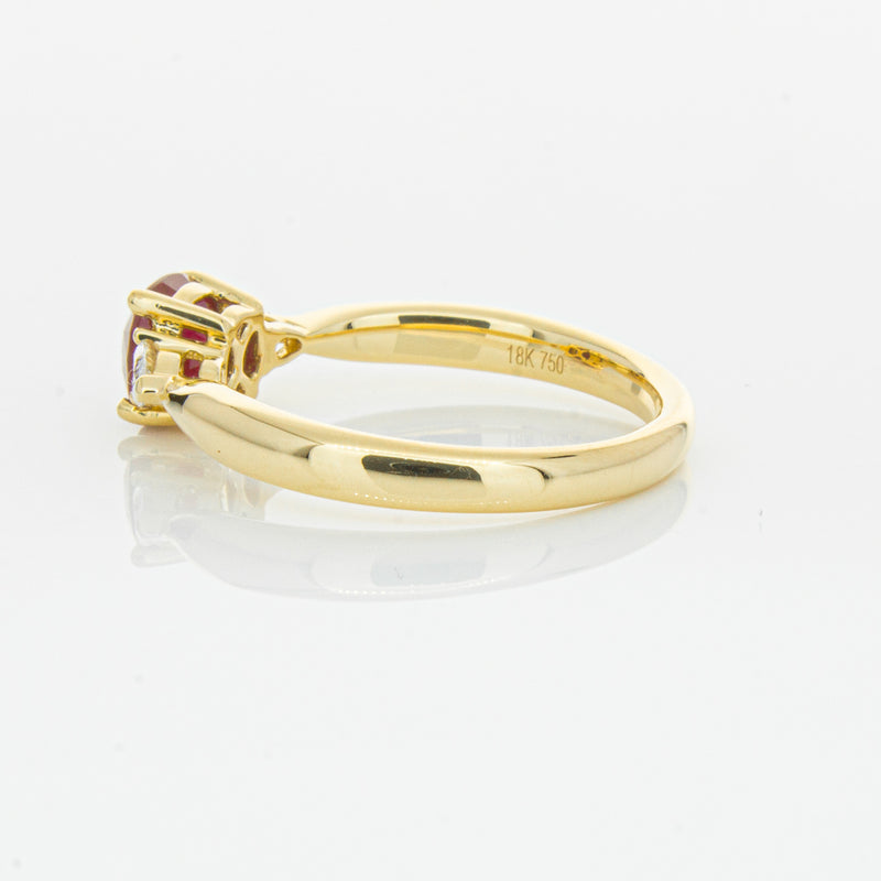 18ct Yellow Gold 1.11ct Ruby & Diamond Ayla Ring-Ring-Walker & Hall