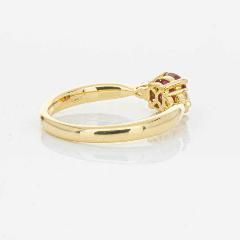 18ct Yellow Gold 1.11ct Ruby & Diamond Ayla Ring-Ring-Walker & Hall